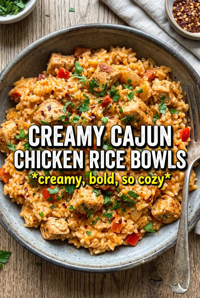 Creamy Cajun Chicken and Rice Bowls