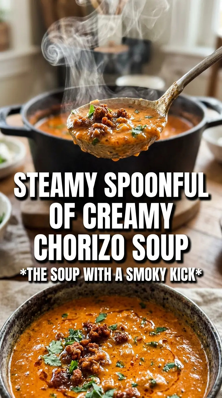 Creamy chorizo potato soup smoky, hearty, creamy