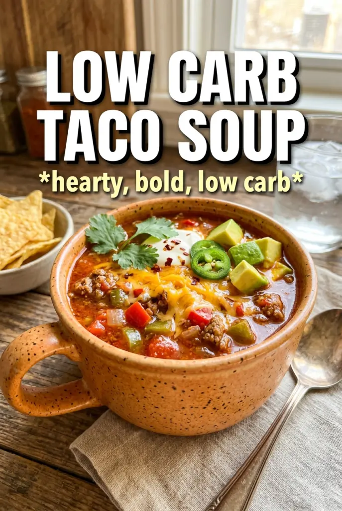 Low Carb Taco Soup