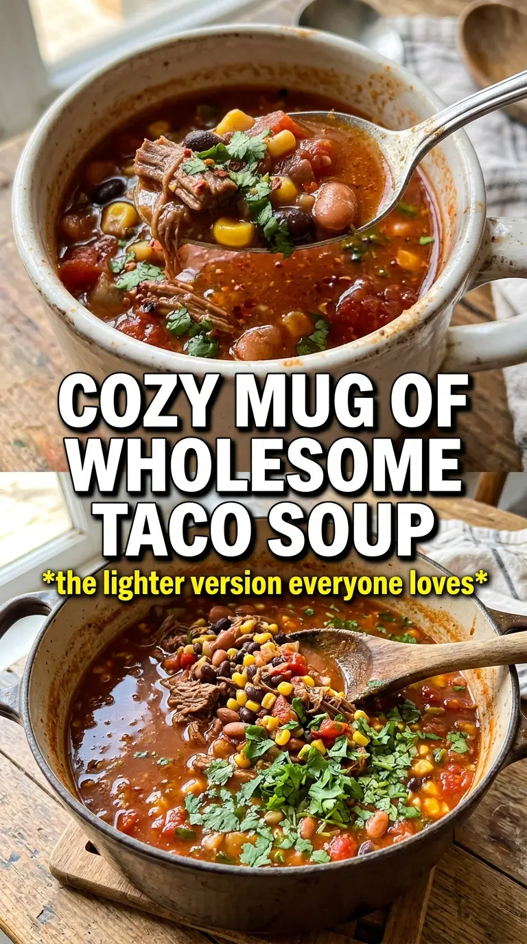 Low Sodium Taco Soup hearty Tex-Mex