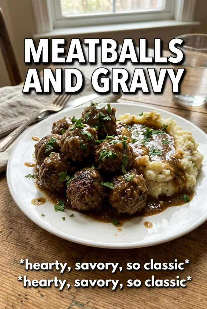 Meatballs and Gravy