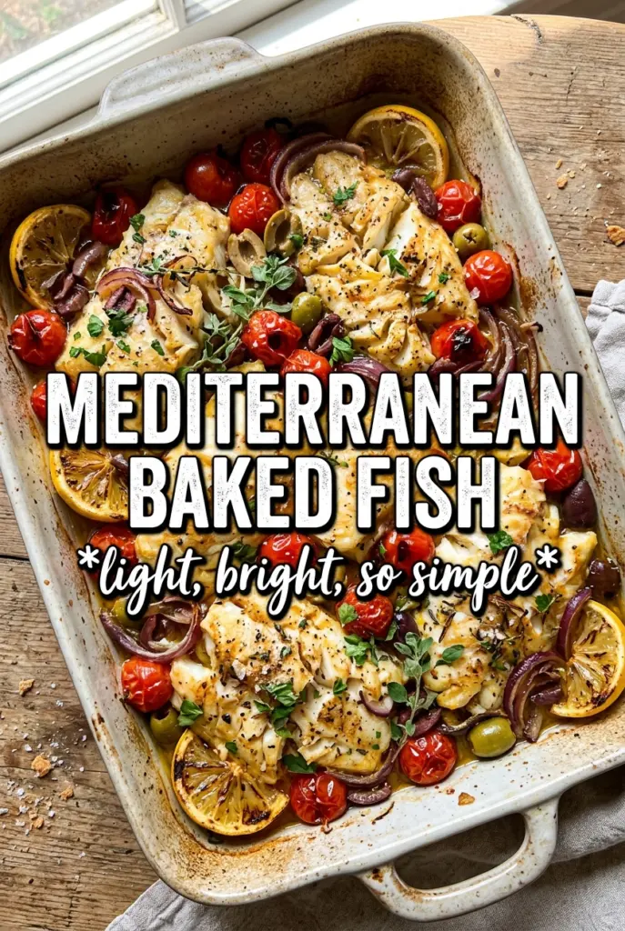 Mediterranean Baked Fish