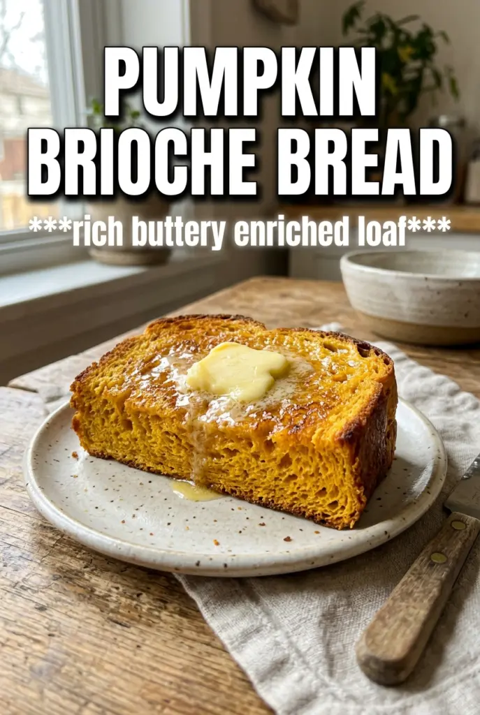 Pumpkin Brioche Bread