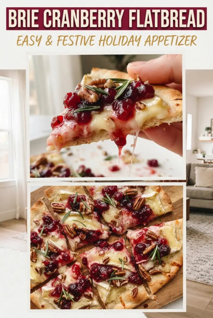 Brie Cranberry Flatbread