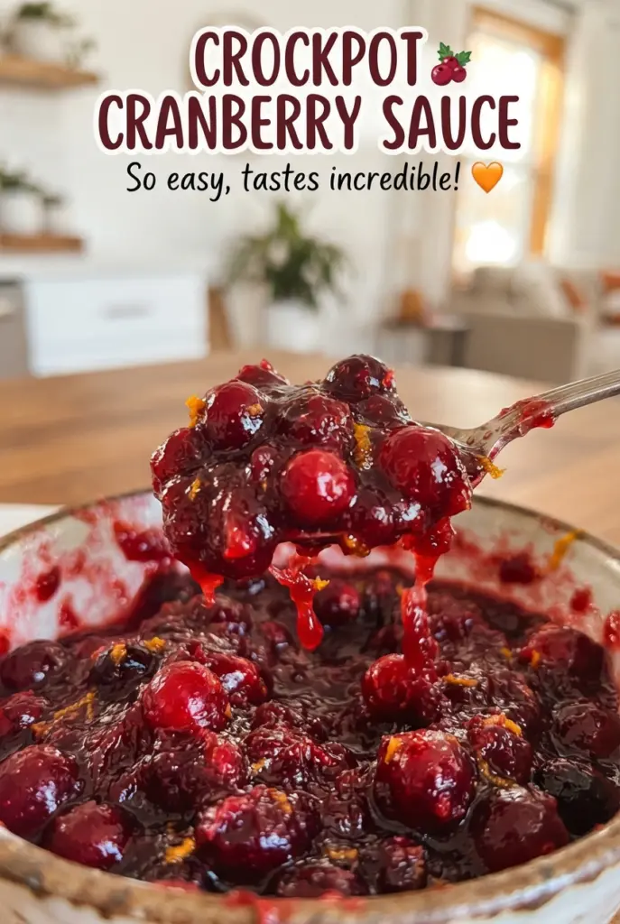 Crockpot Cranberry Sauce