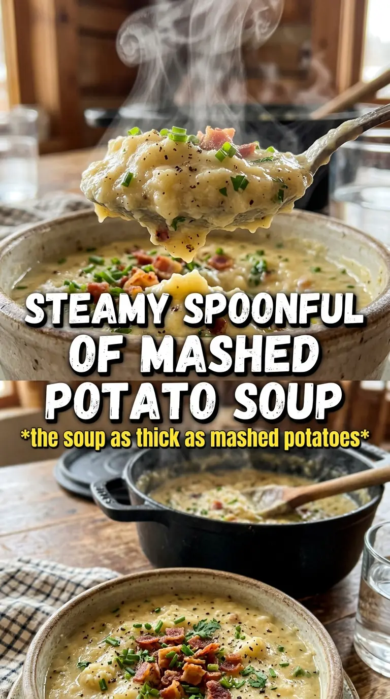 Mashed Potato Soup silky cheesy