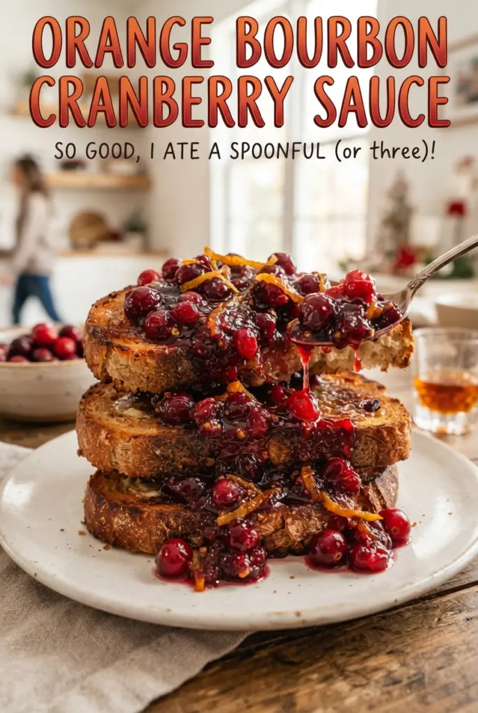 Orange Bourbon Cranberry Sauce